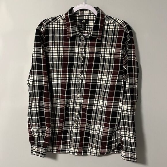 Mens’ H&M thin flannel Shirt Size L - Picture 1 of 4
